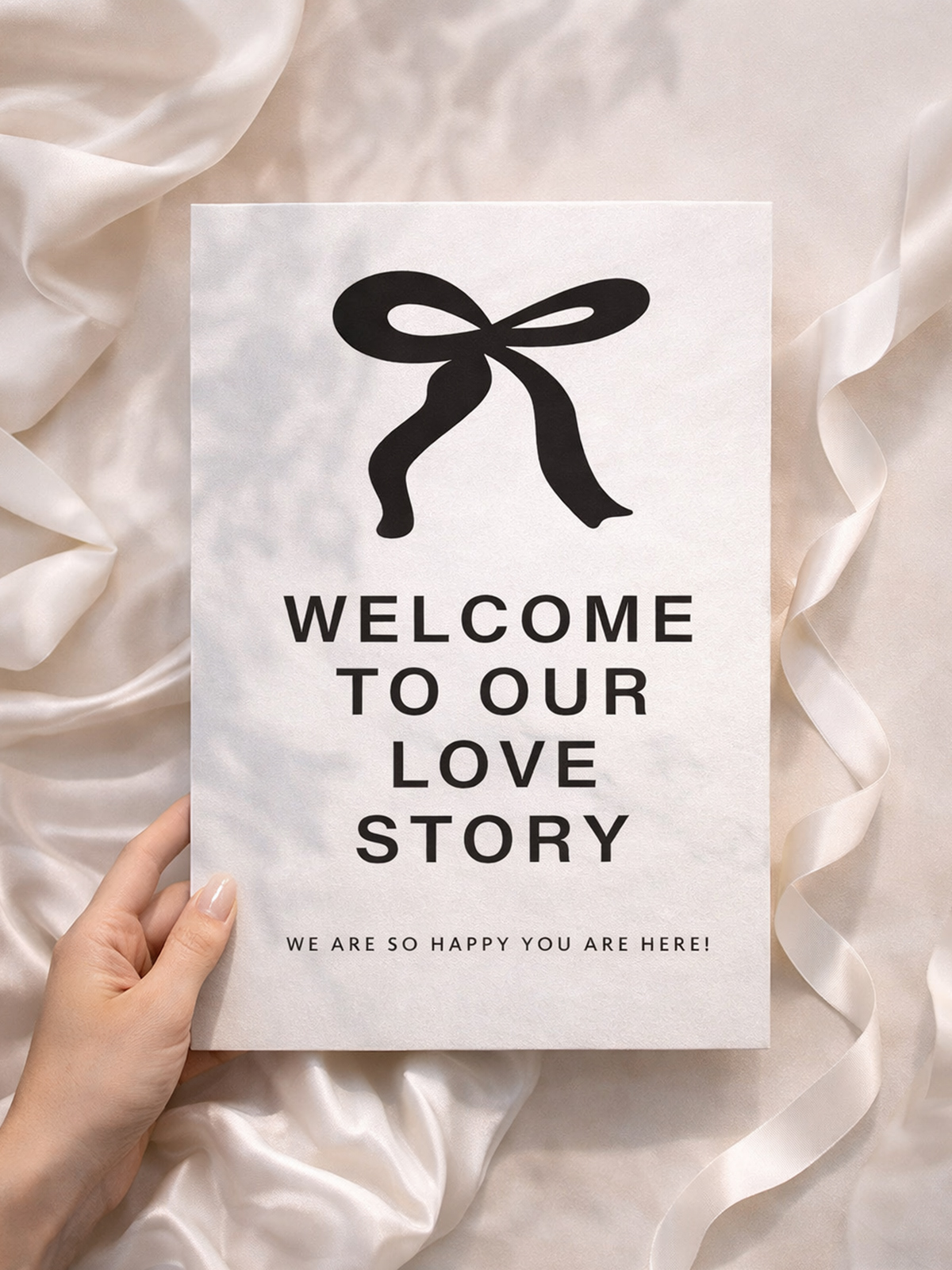Minimalist Chic welcome sign