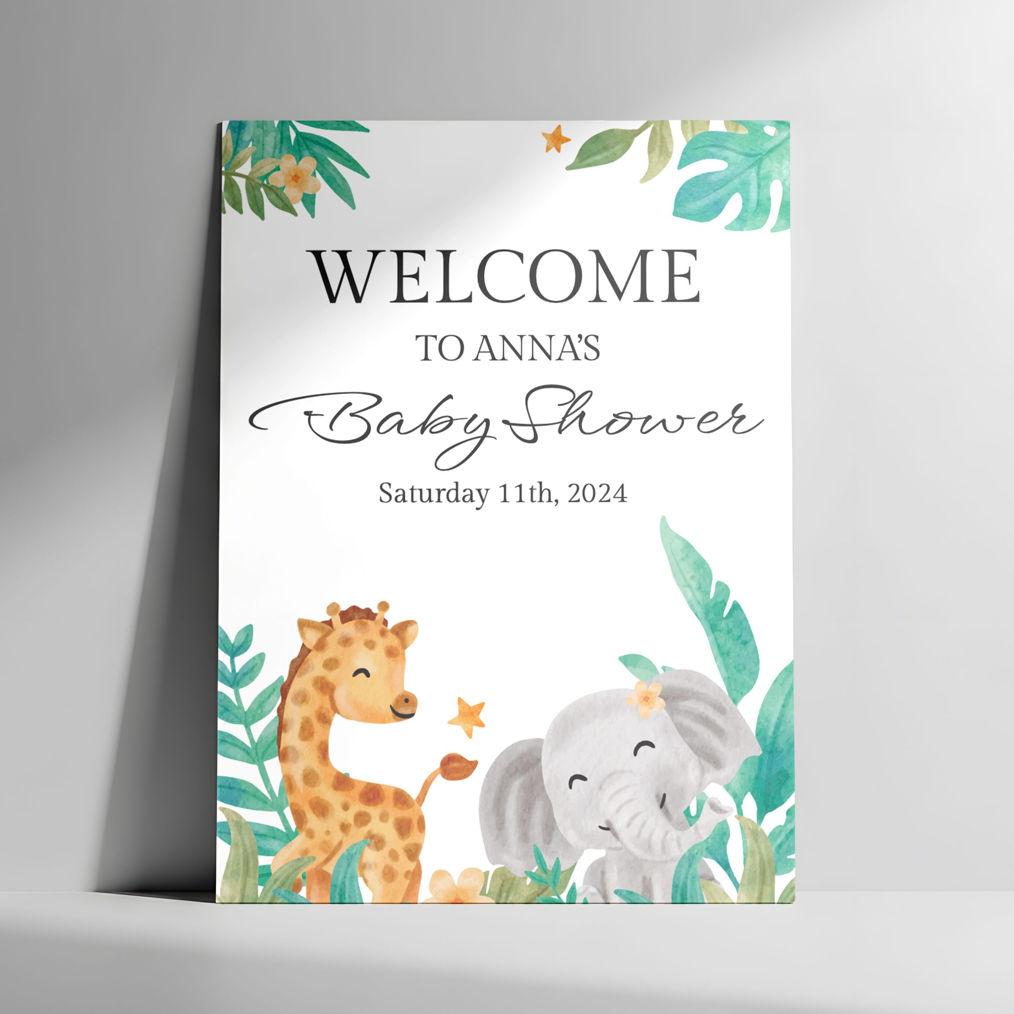 Classic Elegant welcome sign