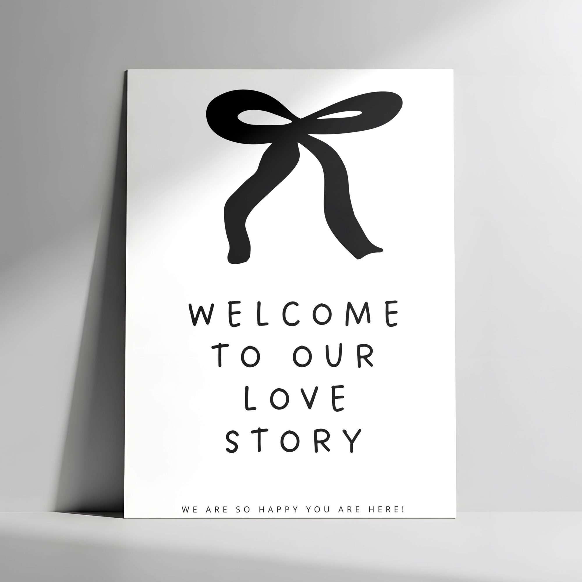 Custom acrylic wedding welcome sign GTA